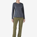 Capilene Cool Daily LS Shirt - Dame - Smolder Blue - Gumpel & Co