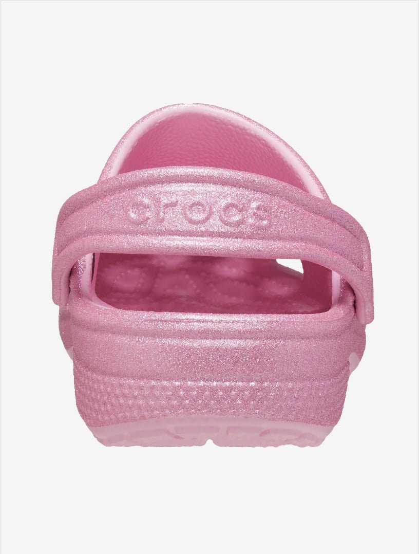 Toddler Classic Glitter Clog - Pink Tweed Glitter - Gumpel & Co
