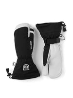 Army Leather Heli 3-finger Ski Gloves - Unisex - Black