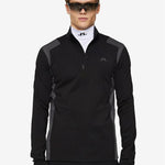 Lukas Quarter Zip Mid - Layer - Black - Gumpel & Co
