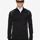 Lukas Quarter Zip Mid - Layer - Black - Gumpel & Co