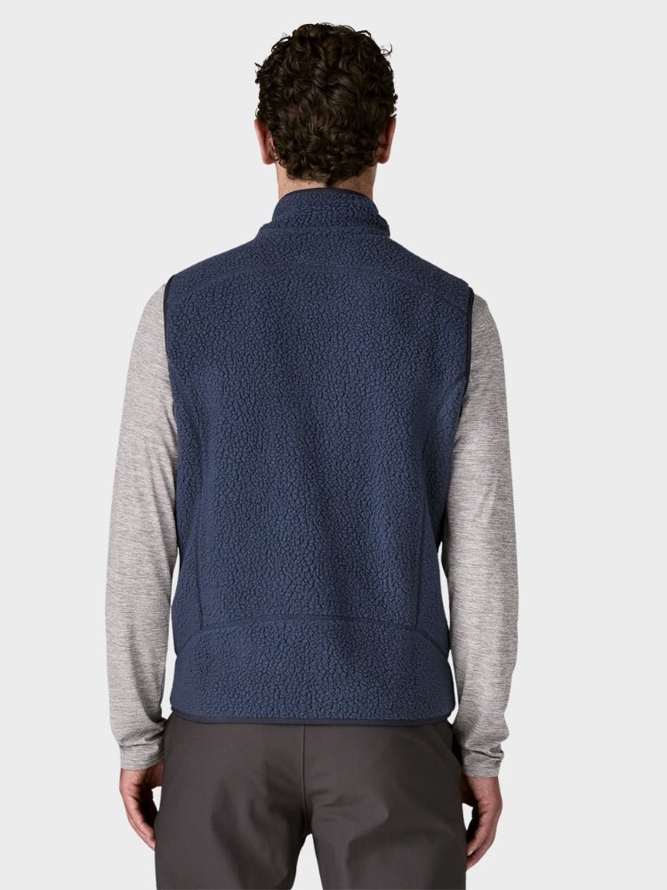Retro Pile Fleece Vest - Herre - Navy / Blå - Gumpel & Co