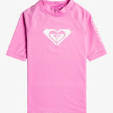 Kids Whole Hearted Short Sleeve UV/Rash Guard - Børn - Cyclamen - Gumpel & Co