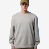 Sweatshirt with side ribbing - Men - Grey Melange - Gumpel & Co