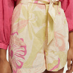 Women's High - Rise Mid - Length Shorts - Dame - Vondelfield Blossom - Gumpel & Co