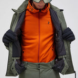 Maroon Insulated 2L Skijakke - Herre - Grøn - Gumpel & Co