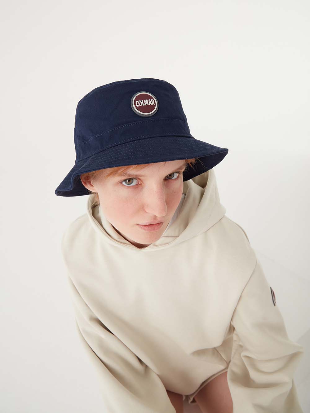 Retro Bøllehat med Maxi Logo | Unisex | Navy Blue - Gumpel & Co