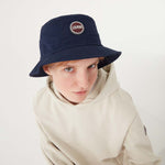 Retro Bøllehat med Maxi Logo | Unisex | Navy Blue - Gumpel & Co