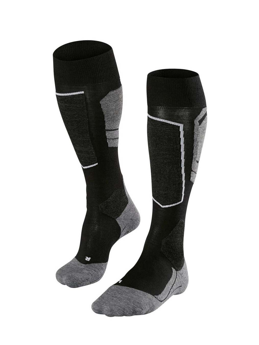SK4 Mens Advanced Merinould Skisokker - Black - Gumpel & Co