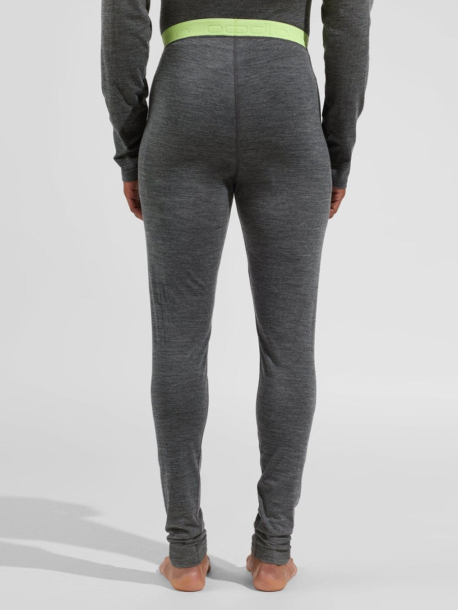Men's Performance Merinould 150g/m2 Skiunderbukser - Herre - Dark Grey Melange/Green - Gumpel & Co