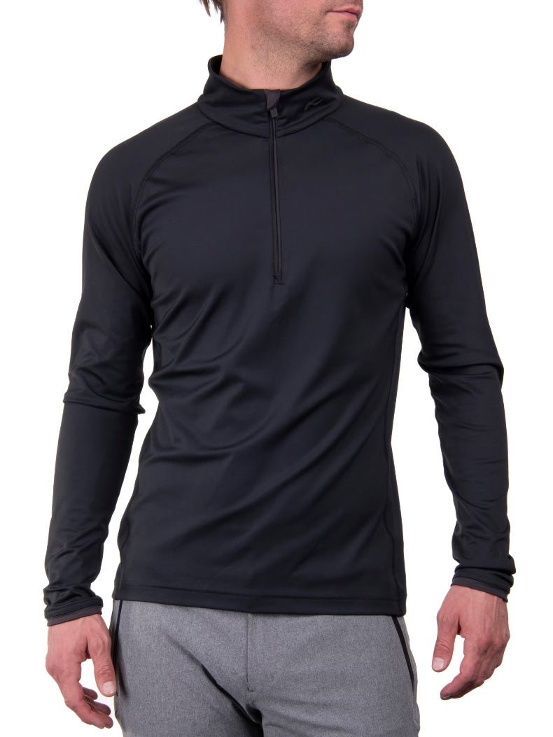 Men's Feel Half Zip Midlayer - Herre - Black/Dark Dusk - Gumpel & Co