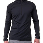 Men's Feel Half Zip Midlayer - Herre - Black/Dark Dusk - Gumpel & Co