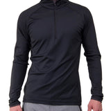 Men's Feel Half Zip Midlayer - Herre - Black/Dark Dusk - Gumpel & Co