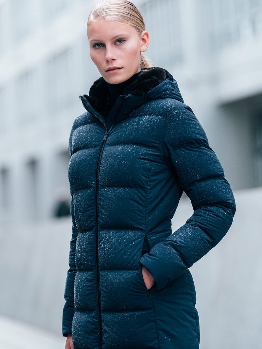 Enigma Dunfrakke - Dame - Navy - Gumpel & Co