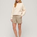 Women's Classic Chino Shorts - Dame - Stonewash Taupe - Gumpel & Co