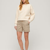 Women's Classic Chino Shorts - Dame - Stonewash Taupe - Gumpel & Co