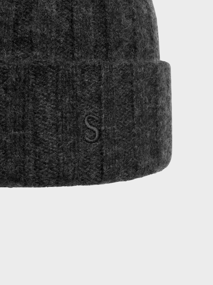 Cashmere Beanie - Unisex - Anthrecite Melange - Gumpel & Co