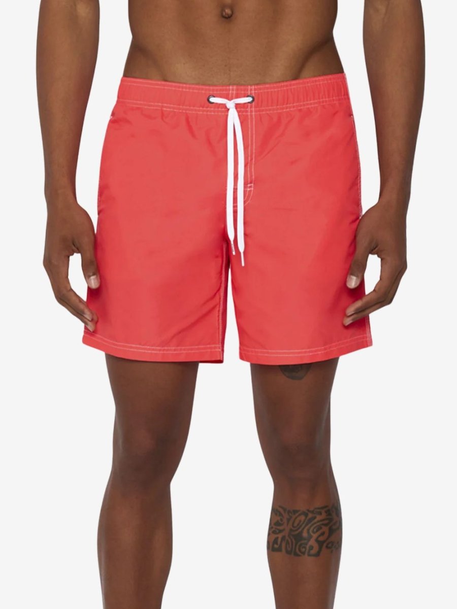 Iconic Taffeta Stretch Waist Mid - Length Swim Shorts - Herrer - Turbo - Gumpel & Co