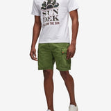 Camou Follow The Sun Print T-shirt - Herrer - White - Gumpel & Co