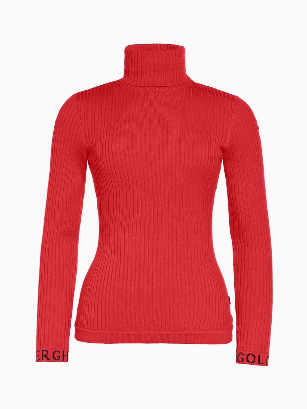 Women's Mira Long Sleeve Striksweater - Dame - Flame (rød) - Gumpel & Co