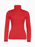Mira Long Sleeve Knit Sweater - Women - Flame (red)