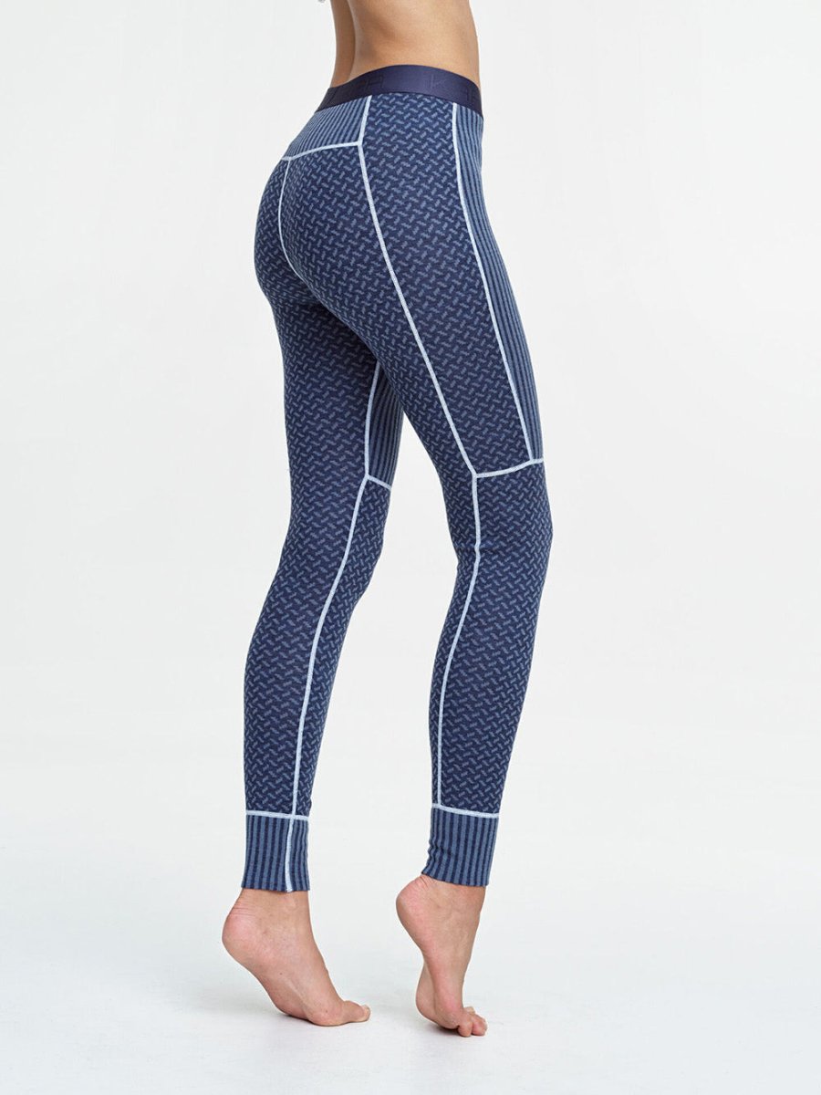 Women's Smekker 100% Merino Skiunderbukser - Dame - Marineblå - Gumpel & Co