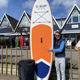 G - SUP Oppustelig SUP Board - Orange/White - Gumpel & Co