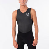 Men's Dawn Patrol Short John Back Zip 1,5mm Våddragt | Herre | Black - Gumpel & Co