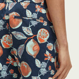 Men's Stuart Printed Chino Shorts - Herre - Navy Fruits Aop - Gumpel & Co