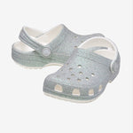 Toddler Classic Iridescent Glitter Clog - White - Gumpel & Co