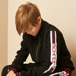 PETIT BOMBER SWEATER TIL DRENGE | BLACK - Gumpel & Co