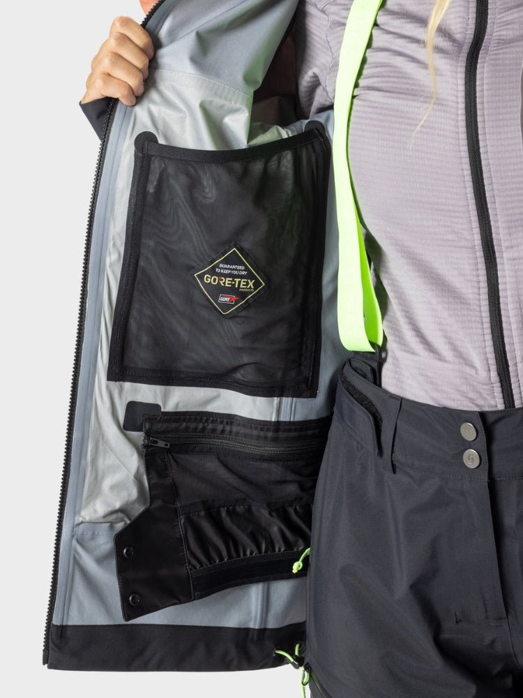 Explorair GTX 3L Skijakke - Dame - Hvid / Sort - Gumpel & Co