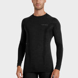 Long - sleeve Wool Tech Skiundertrøje - Herre - Sort - Gumpel & Co