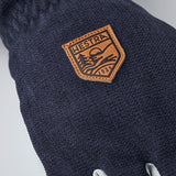 Army Leather Patrol Gauntlet 5 - finger Skihandsker - Unisex - Navy - Gumpel & Co
