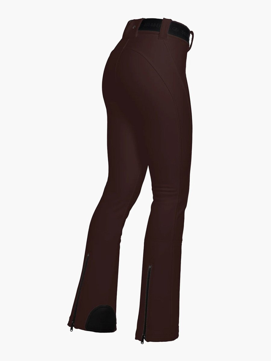 Women's Pippa Softshell Skibukser - Dame - Dark Brown - Gumpel & Co