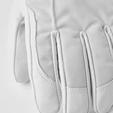 Female Heli 5 - finger Skihandsker - Dame - Pale Grey/Off White - Gumpel & Co