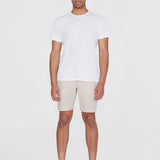 Men's Regular Hør Shorts - Herre - Light Feather Gray - Gumpel & Co