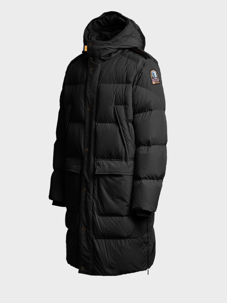 M Long Bear Dunfrakke - Herre - Sort - Gumpel & Co