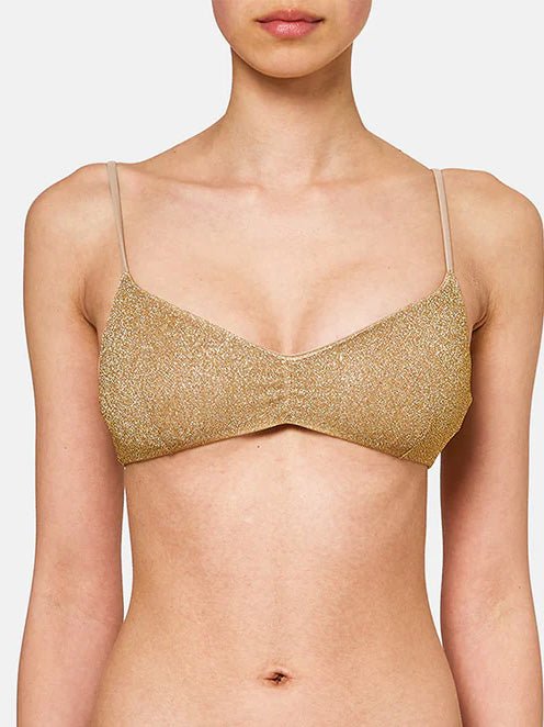 Women's Lauderdale Top/Lulin Badeshorts - Dame - Gold - Gumpel & Co