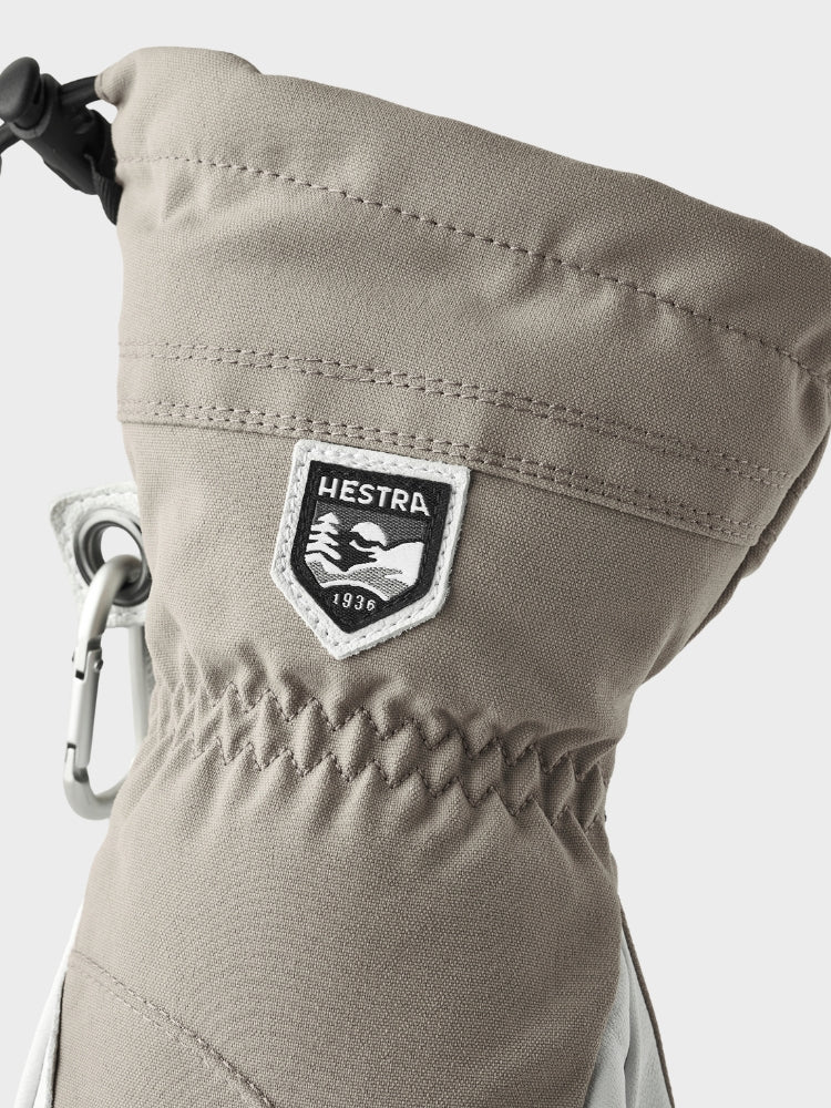 Female Heli 3 - finger Skihandsker - Dame - Khaki/Off White - Gumpel & Co