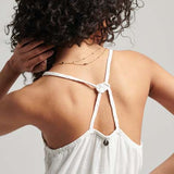 Vintage Lace Cami Maxi Kjole | Dame | Brilliant White - Gumpel & Co