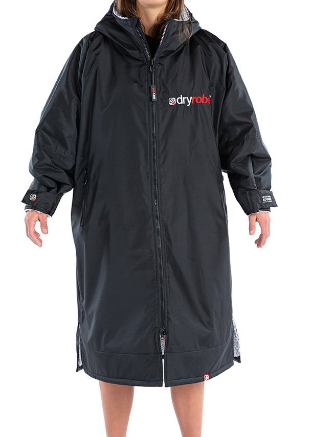 Advance Long Sleeve Poncho | Voksne | Black/Grey - Gumpel & Co