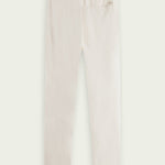 Men's Warren Straight Leg Hørbukser - Herre - White - Gumpel & Co