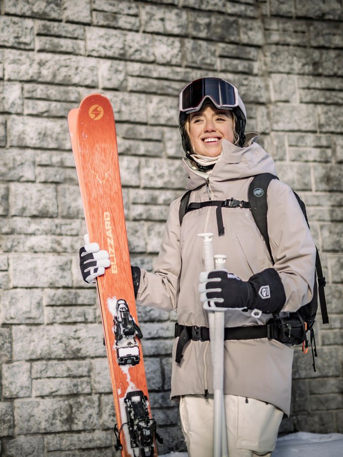 Army Leather Heli 5 - finger Skihandsker - Unisex - Black - Gumpel & Co