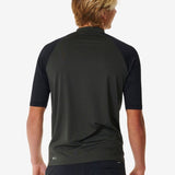 Shock UV Short Sleeve Rash Vest - Herre - Black Marle - Gumpel & Co