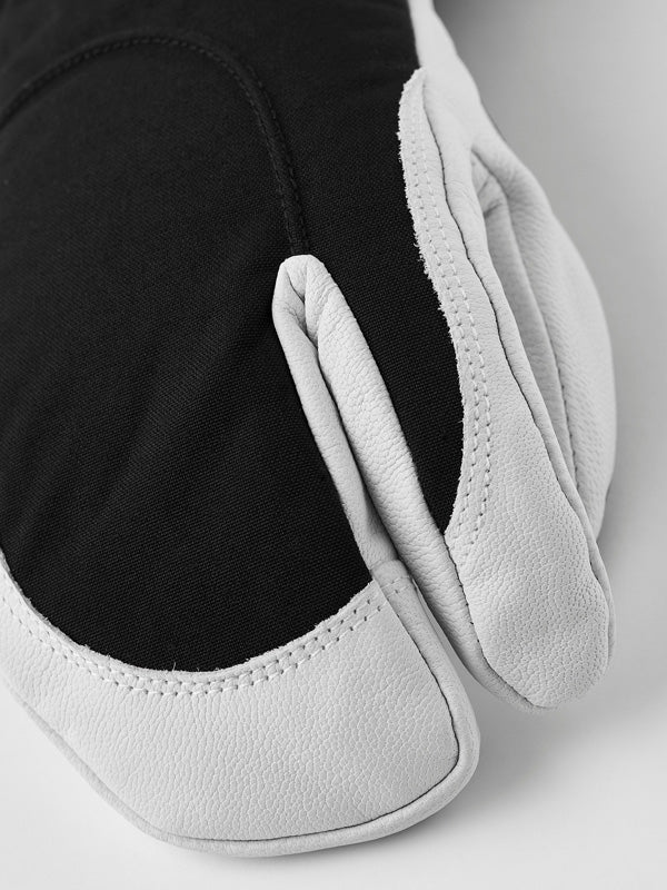 Female Heli 3 - finger Skihandsker - Dame - Black/Off White - Gumpel & Co