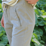 Dalia Capri Pants - Dame - Khaki - Gumpel & Co
