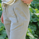 Dalia Capri Pants - Dame - Khaki - Gumpel & Co