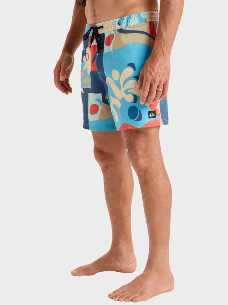 Surfsilk - Badebukser til mænd - Khaki Abstractom - Gumpel & Co