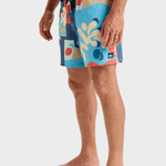 Surfsilk - Badebukser til mænd - Khaki Abstractom - Gumpel & Co